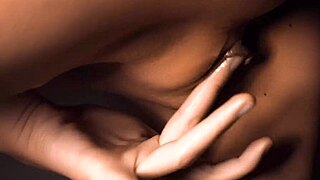 an interesting angle shows a beautiful shaved pussy receiving a hot cumshot inside.