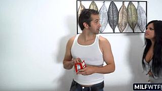 Bored housewife babe with big tits