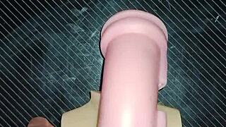 Kissy and Dolly's trio ends with tits fucking.