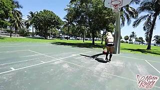 Curvy pawg nina kayy drops her shorts. What happens next?