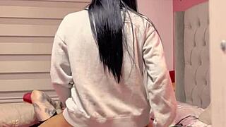 College Girl Shaking Her Ass And Riding Her Best Friend's Cock Nicely