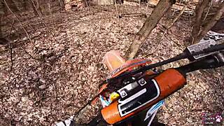 Dirtbike Ride Turns Wild with Neighbors in Hot Facial Action!