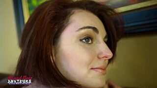 skinny redhead ravyn explores self-pleasure with a vibrating toy in a calm session