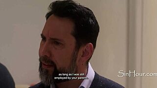 butler blackmails orphaned 18-year-old latina into taboo cinema act.