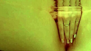 Hot Babe Rubbing Her Pink Pussy In The Bathtub!