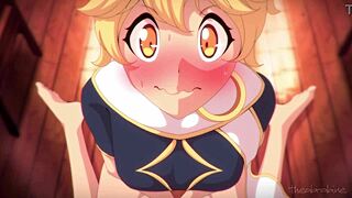 venti gorou credits theobrobine in shemale blowjob crossdressing futanari