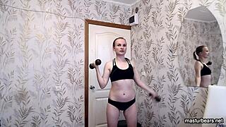 masturbating after my workout 💪