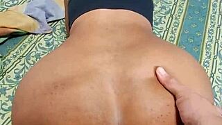 Colombian teen's big ass gets gaping anal