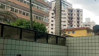 He rubbed his hard cock on me in the pool, feeling so naughty.