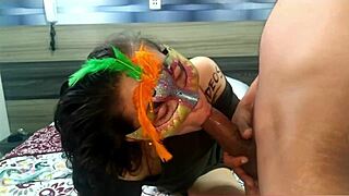 she says, my thin waist looks cute sucking this fat cock