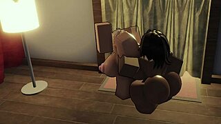 Huge black cock splits pussy open in apartment