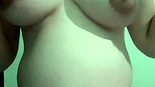 Pregnant Wife Enjoys Creamy Massage In Lingerie