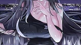 In rio hentai, the big tits babe enjoys intense sex with huge cocks