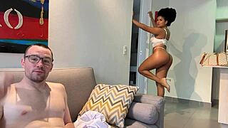 Behind scenes with Rosxana Gutierrez and Andres Acosta