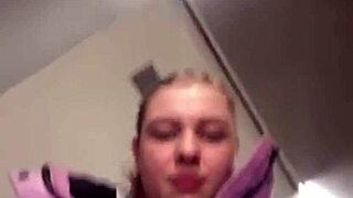 Public fucking and squirting in changing room