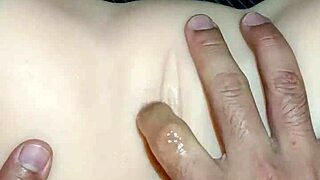 I spread on the desk for Candy's double penetration, missionary and anal with toys