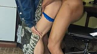 my dear wife's caribbean pussy gets destroyed by a 12 inch bbc, leading to wet orgasm