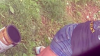 Hot stepmom bends over in hidden candid view, revealing her mother-in-law role.