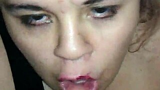 Slut Giving Blow Job to Monster Cock.