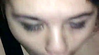 Slut Giving Blow Job to Monster Cock.