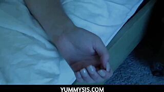 I watched April Aniston fuck her step brother after playing games at night