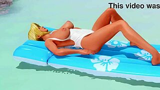 tanned girl in panties nude intriguing pose