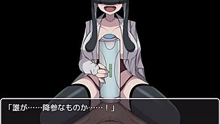 Detailed blowjob scene in evil female executive quest 2