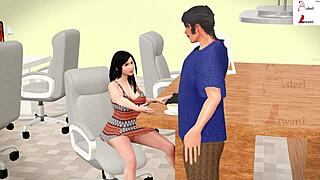 jasmine says, office boy fucked me bent over in the office.