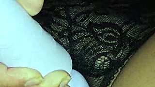 Latina Wife Gets Cumshot in Black Panties