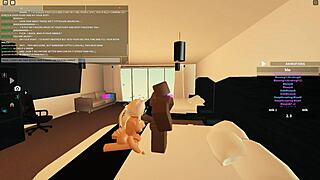 Blonde petite rides big black cock in doggystyle