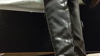 Yuki Subtly Worships Boots And Feet In Humiliating Session