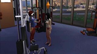 Raven Works Out In The Gym With Big Tits