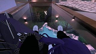 Kafka and Furina take turns on goth boy!