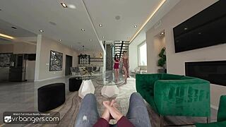 Vr bangers aria valencia and angel windell hot teen threesome pt1