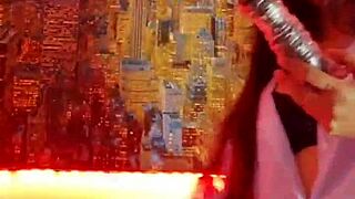 Hot Colombian Latina Masturbates Outdoors! Bluee Official Goes Crazy Live!