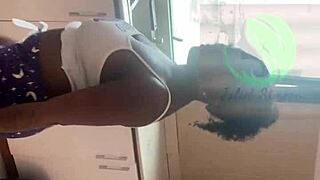 the hottest ebony chef offers pussy to eat