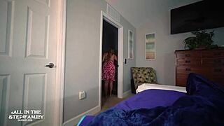 the mature milf stepmom kymber leigh helps her stepson with his erection problem in this scene