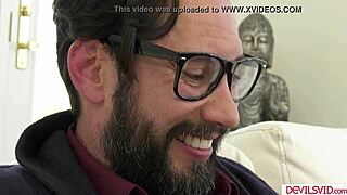 Horny Babe Fingers And Blows Stepdad