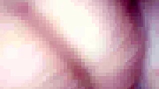 boldly licking tight teen pussy from behind