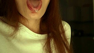 Cumshot compilation with passionate skinny brunette babe