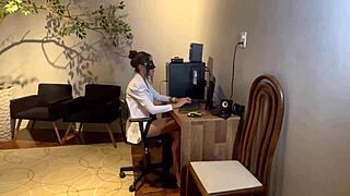 i got fired and had to lick that muscular cock in lingerie for my job, it was so wet and orgasmic