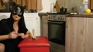 milfycalla worships ass in stepmom roleplay with dildo