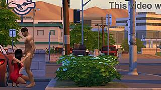 Does Bella Goth give a public blowjob in Sims 4?