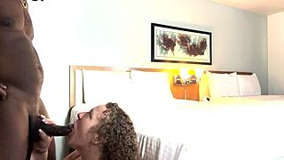 Blacvenum and Kween Bunny Enjoy Monster Cock Hotel Sex with Deepthroat and Facial