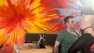 Hot Latina Fucks White Pizza Delivery Guy