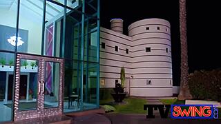 He wishes his big rod inside girlfriend's ass during group orgy with friend