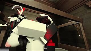 Masked guy fucks cosplayer?