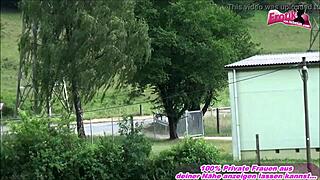 Swallow It, German Housewife, Outdoor by the Car!