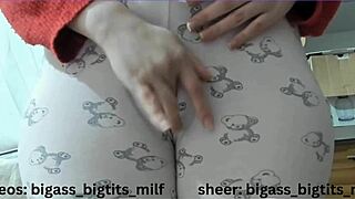 Hey, Pajamas Masturbate With Big Ass And Camel Toe Fun