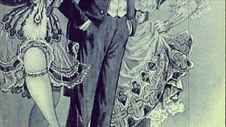 In vintage times, they made erotic animations with hairy bent over scenes